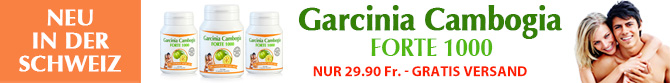 Garcinia Cambogia Forte 1000 mg in bester Qualität - Jetzt kaufen!