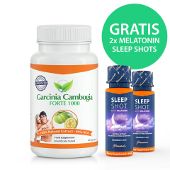 Garcinia Cambogia Forte 1000 mg + 2x Melatonin Sleep Shot 60 ml GRATIS