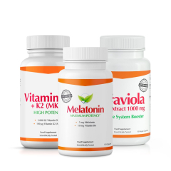 Fitnessfood Melatonin + Graviola + Vitamin D3 & K2 (MK7)