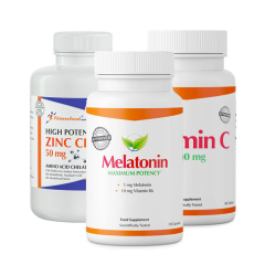 Fitnessfood Melatonin + Zinc Chelate + Vitamin C.