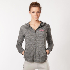 Gymiss Hoodie Zipper in Grau-Melange. Jetzt bestellen!