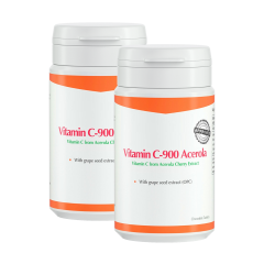 Vitamin C-900 Acerola 2 x 90 Kautabletten (2 FÜR 1)